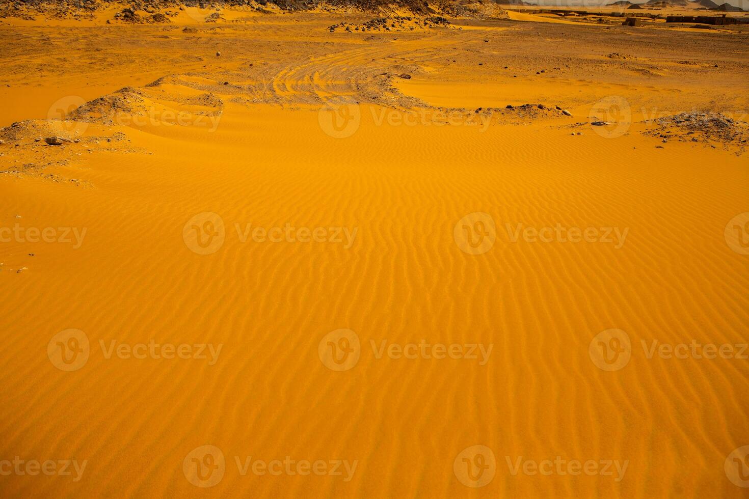 Landscape of sahara desert in Egypt. Conceptual for freedom, enjoying the journey. photo