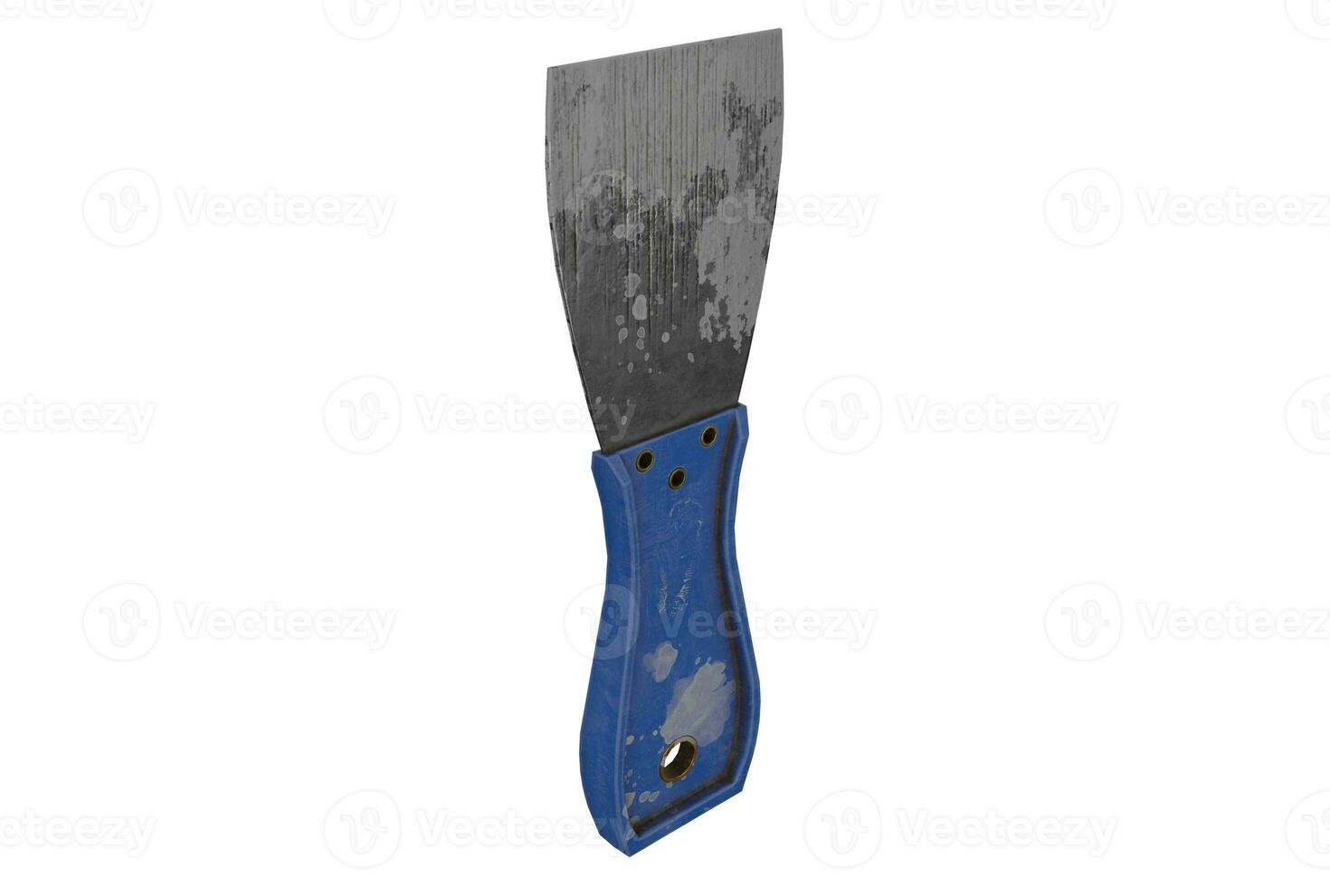 AI generated construction tool dirty metal spatula photo