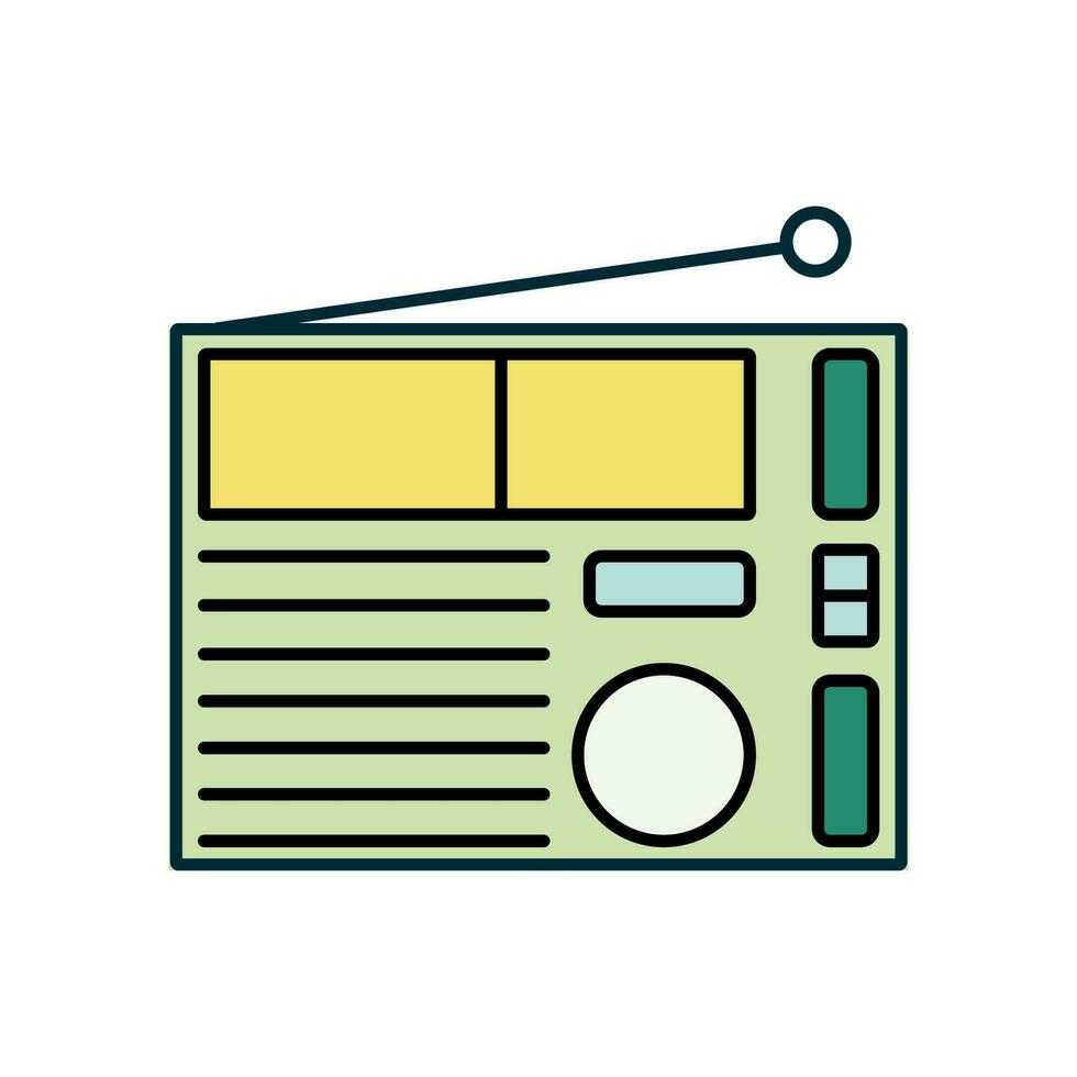 radio icon design vector template
