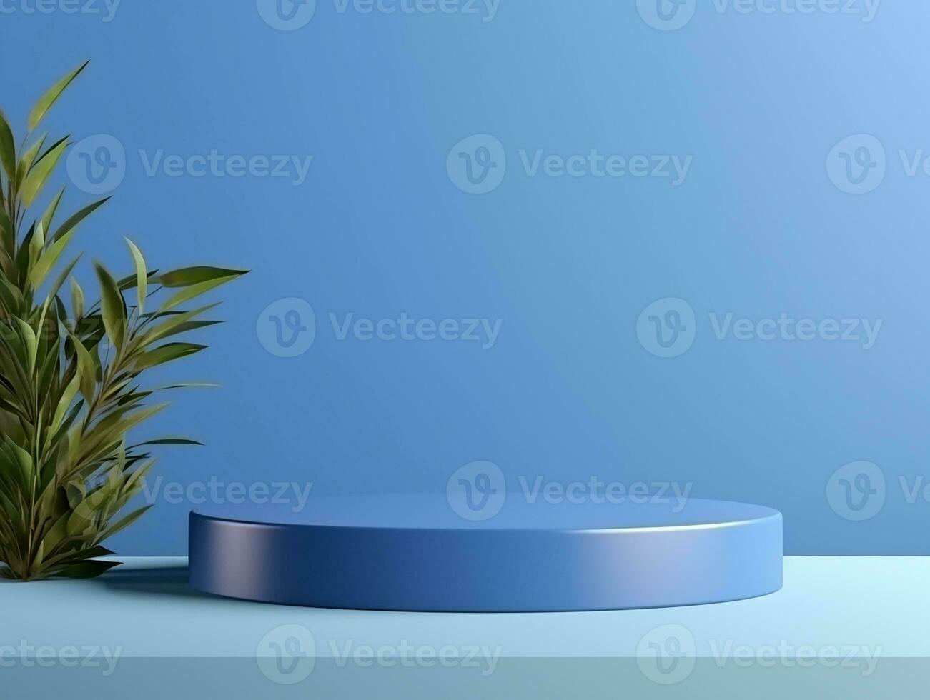 AI generated Blank podium for place the product display photo