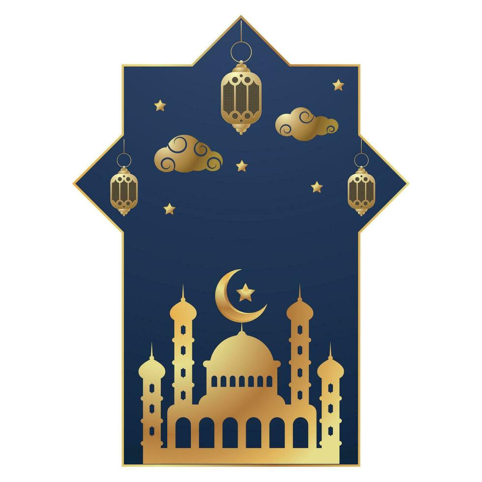 Night Regaip muslim holiday vector