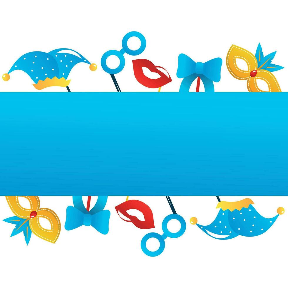 happy purim holiday vector