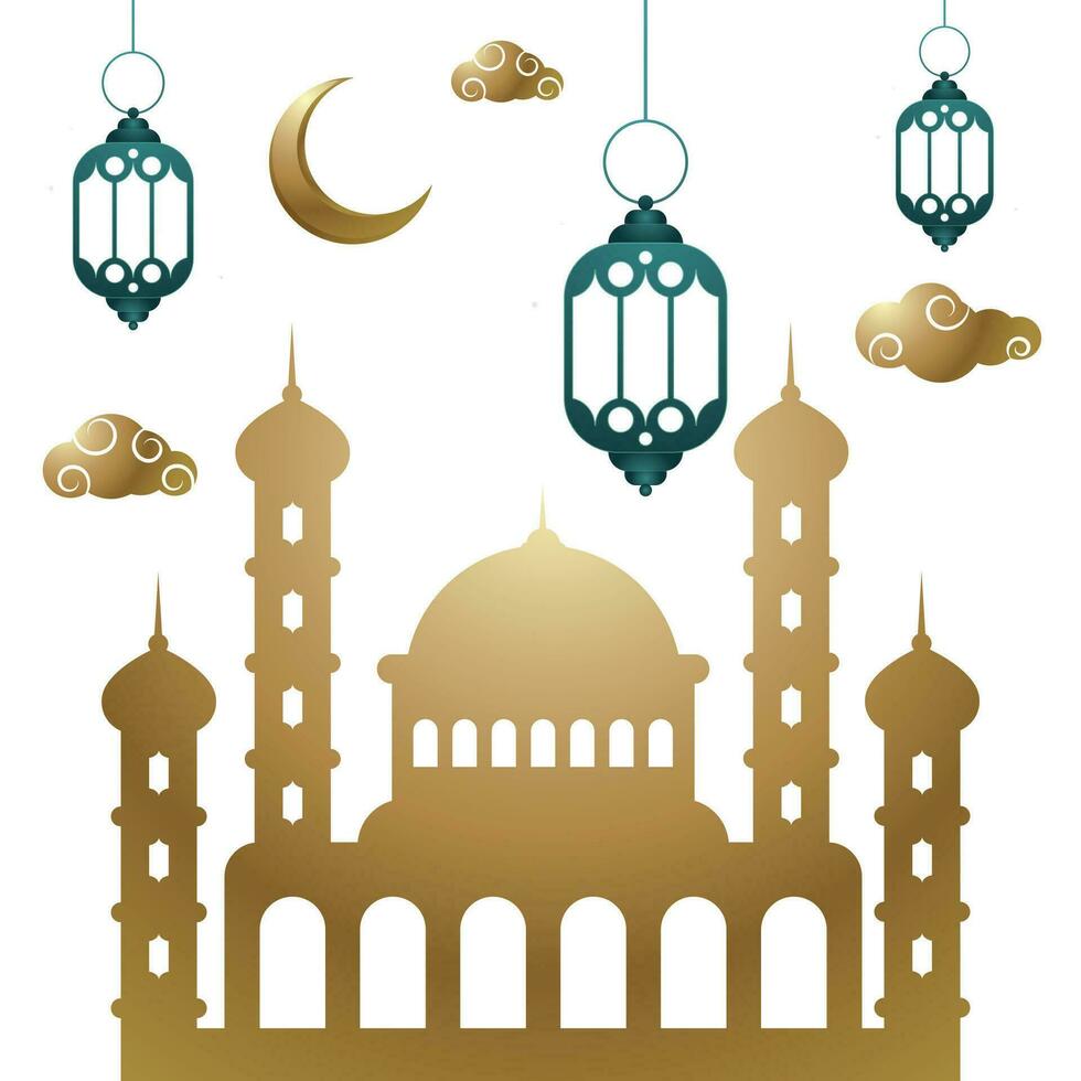 Night Regaip muslim holiday vector