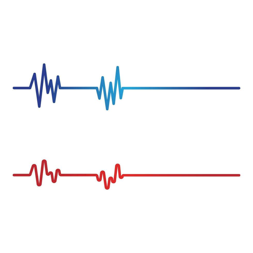 pulso de latido del corazón médico de salud vector