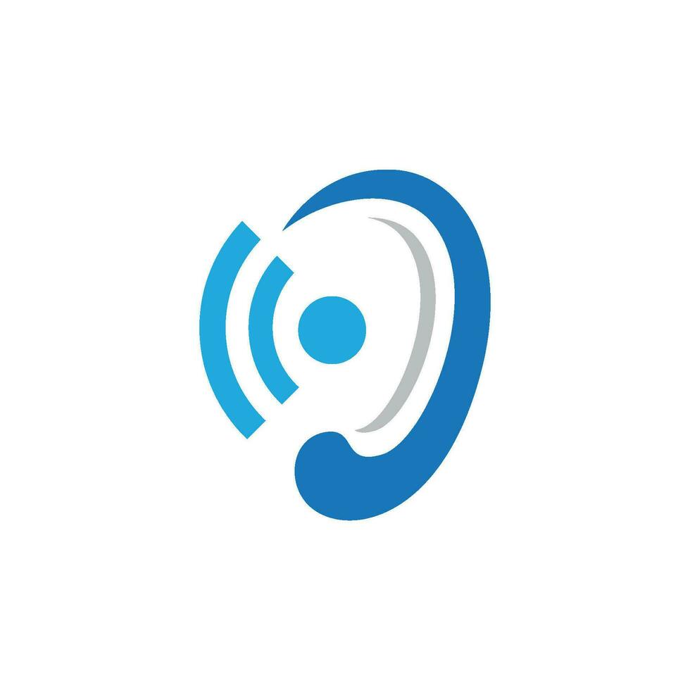 Hearing Logo Template vector