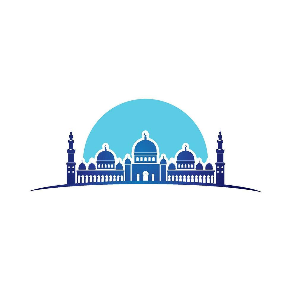 Mosque Moslem icon vector Illustration
