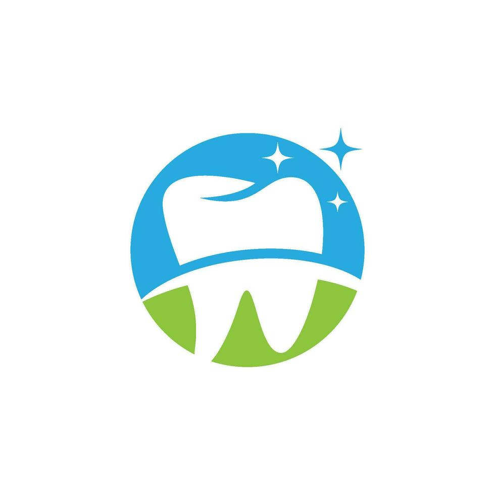 Ilustración de vector de plantilla de logotipo dental