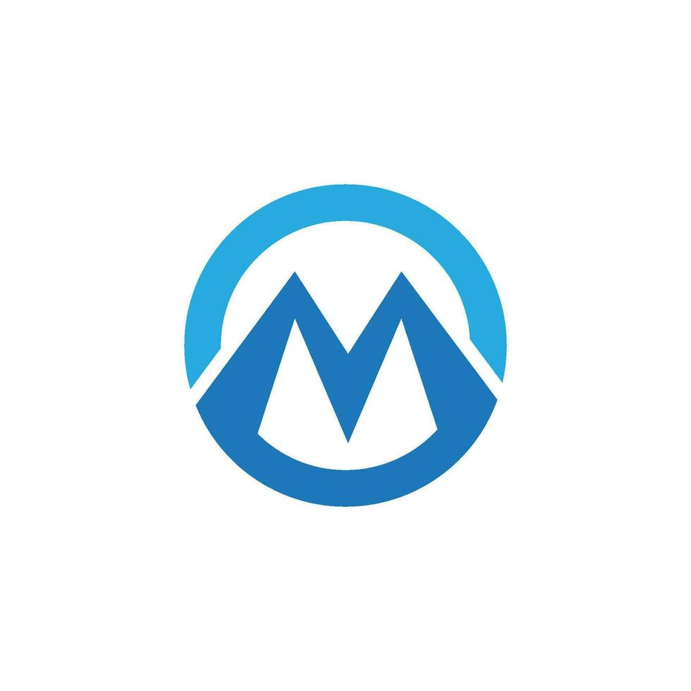 M Letter Logo Template vector