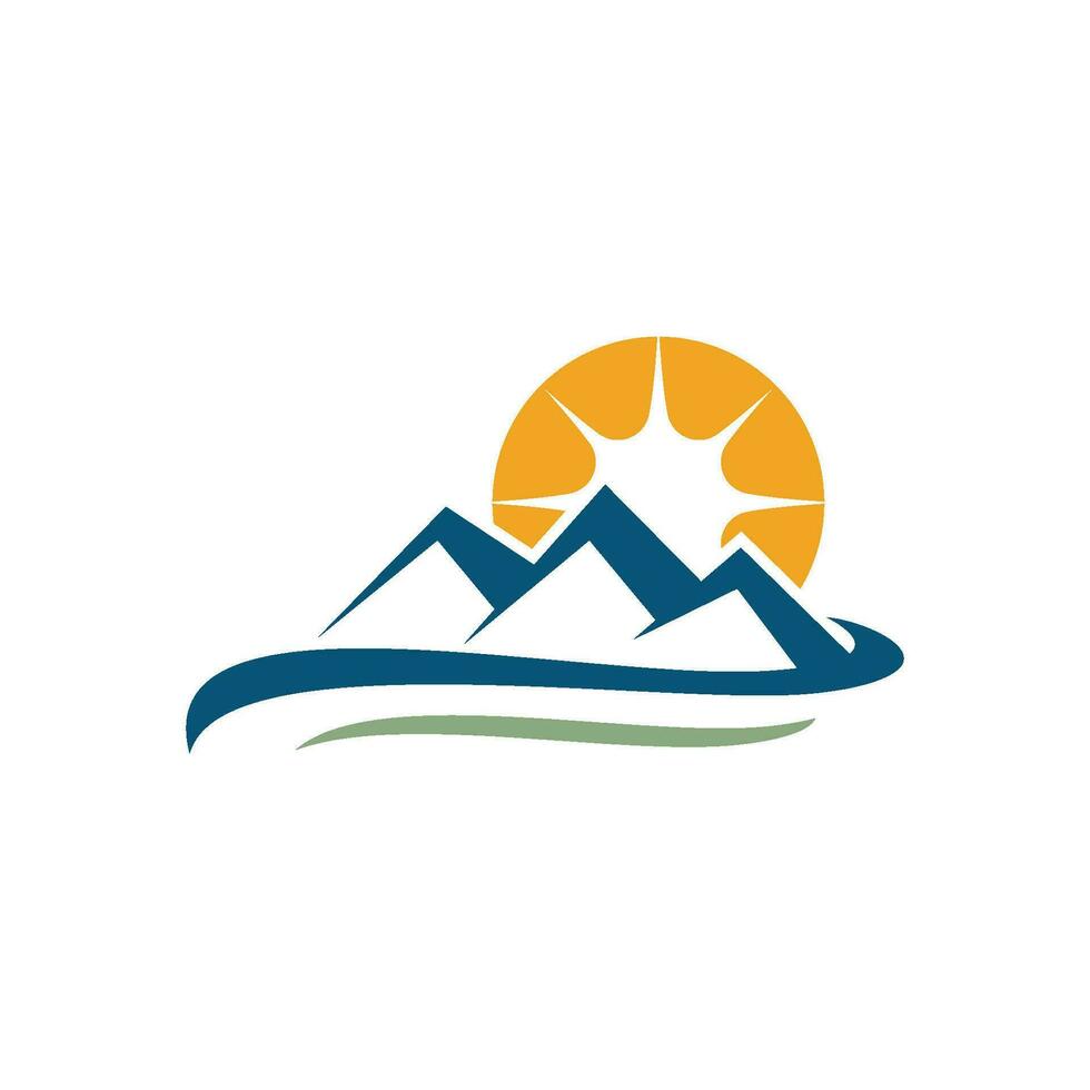 Mountain icon Logo vector