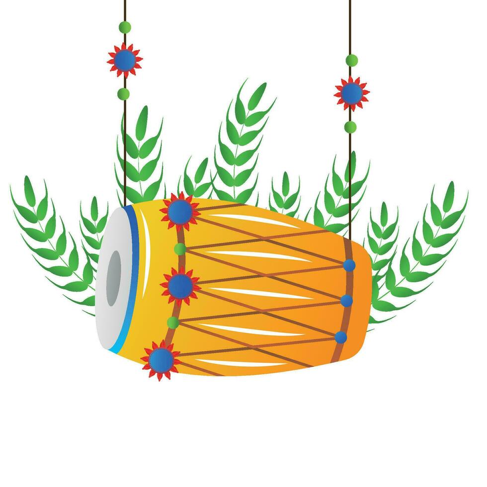 Lohri indian festival vector