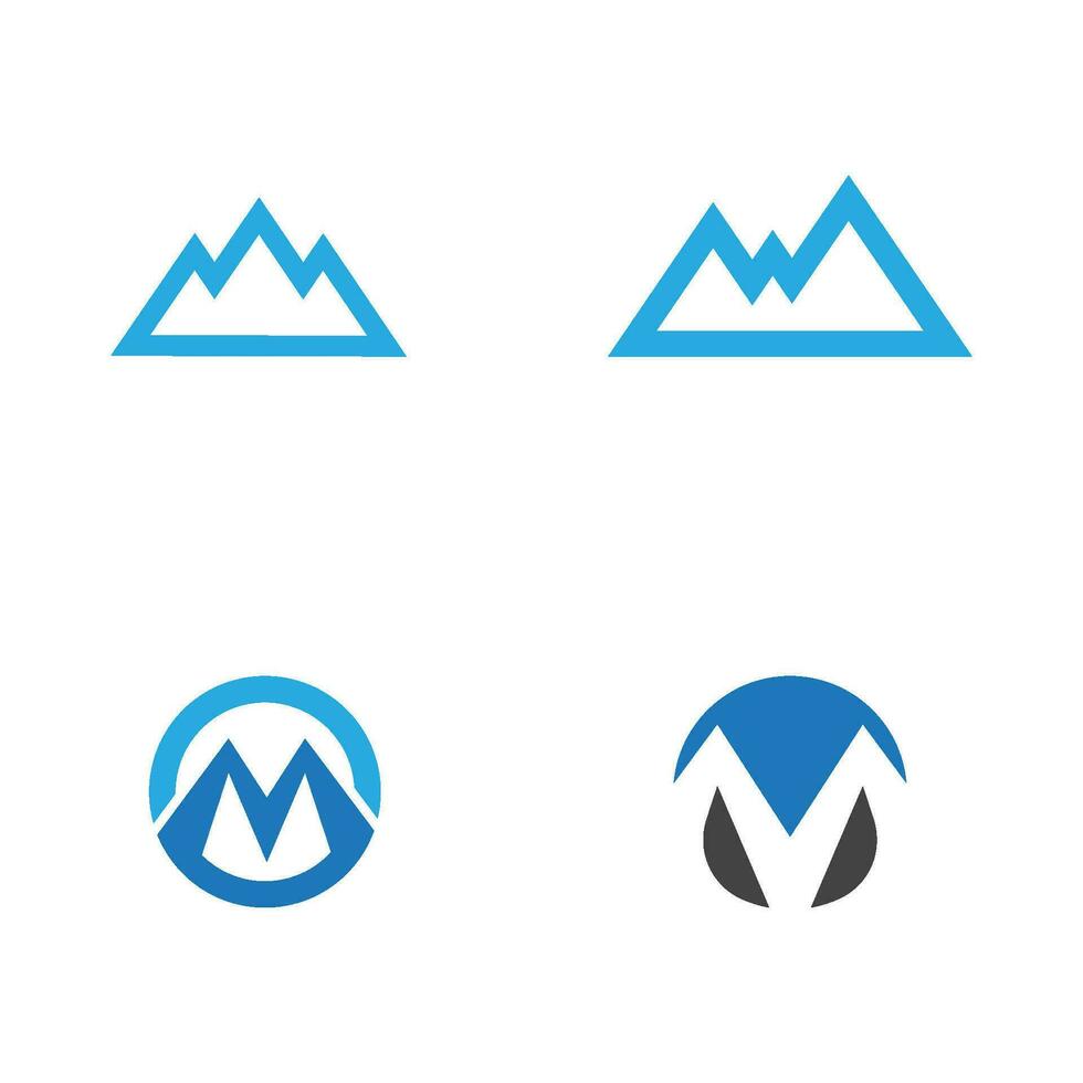 Mountain icon Logo vector