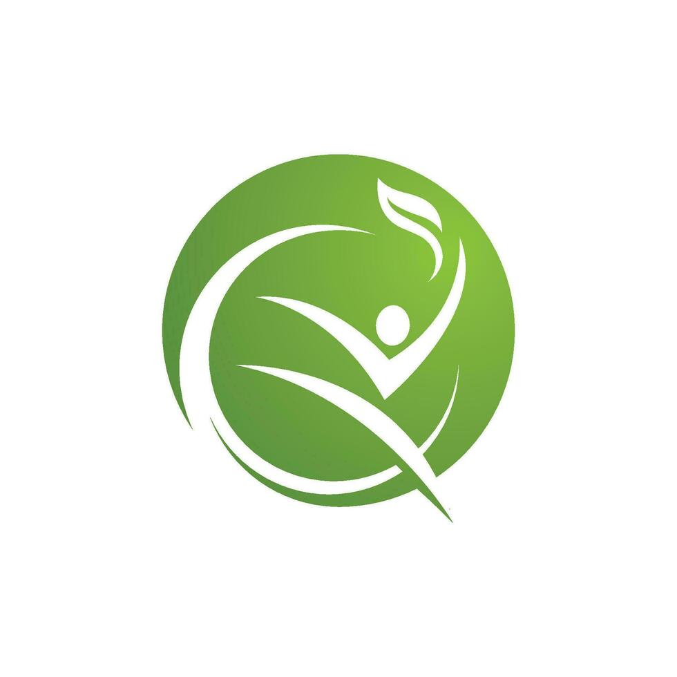 Human character logo sign vector