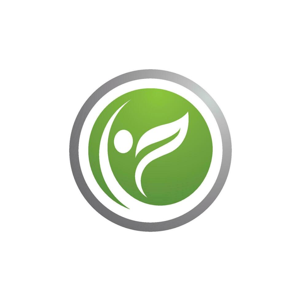 Human character logo sign vector