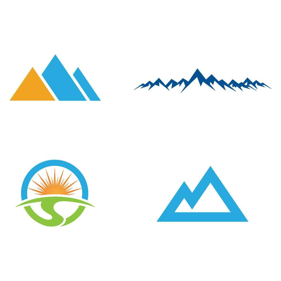 Mountain icon Logo vector