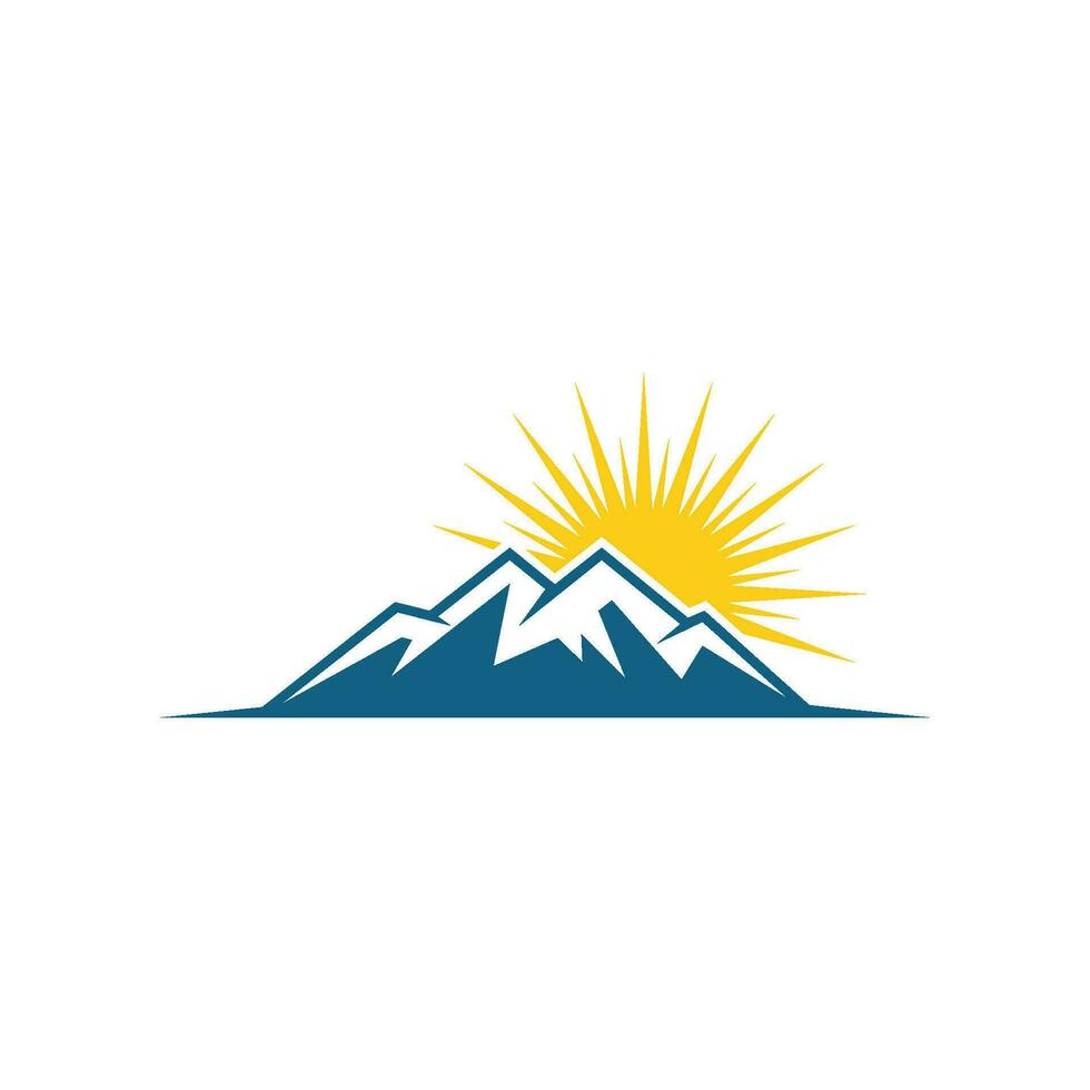 Mountain icon Logo vector