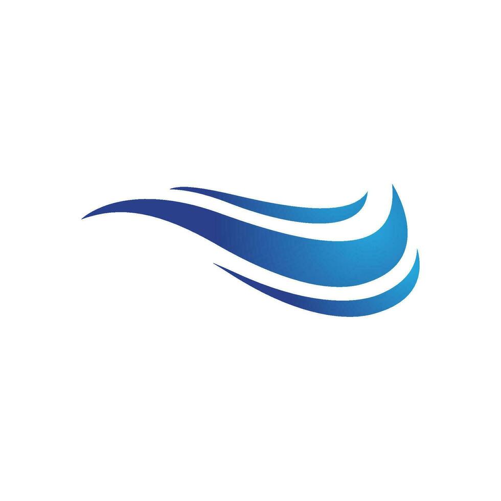 Water wave icon vector