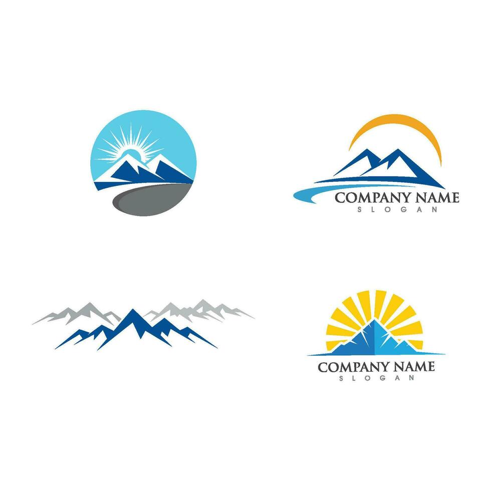 Mountain icon Logo vector