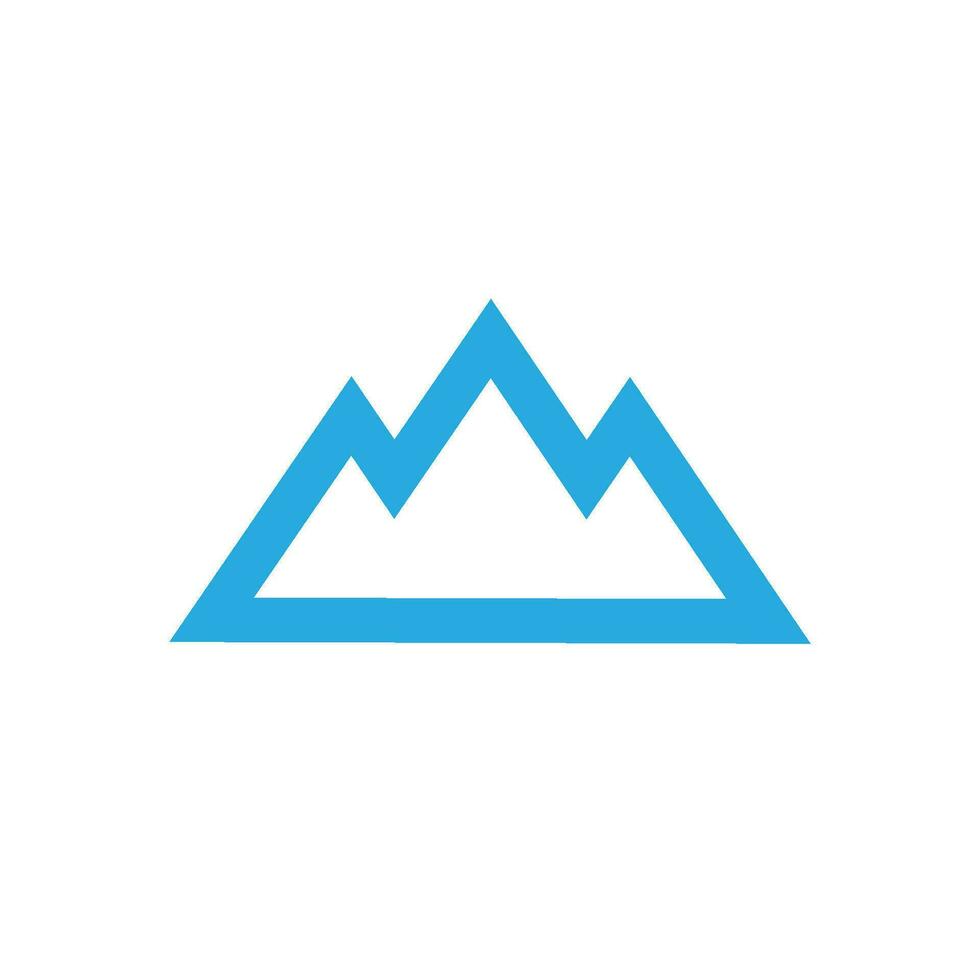 logotipo de icono de montaña vector