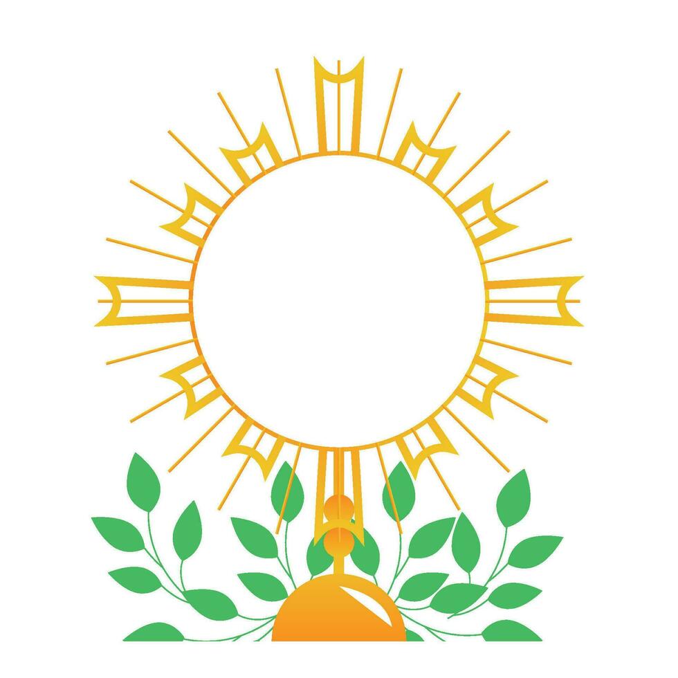 Holy Friday Christian Religious frame vector