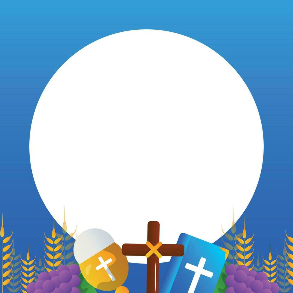 Holy Friday Christian Religious frame vector