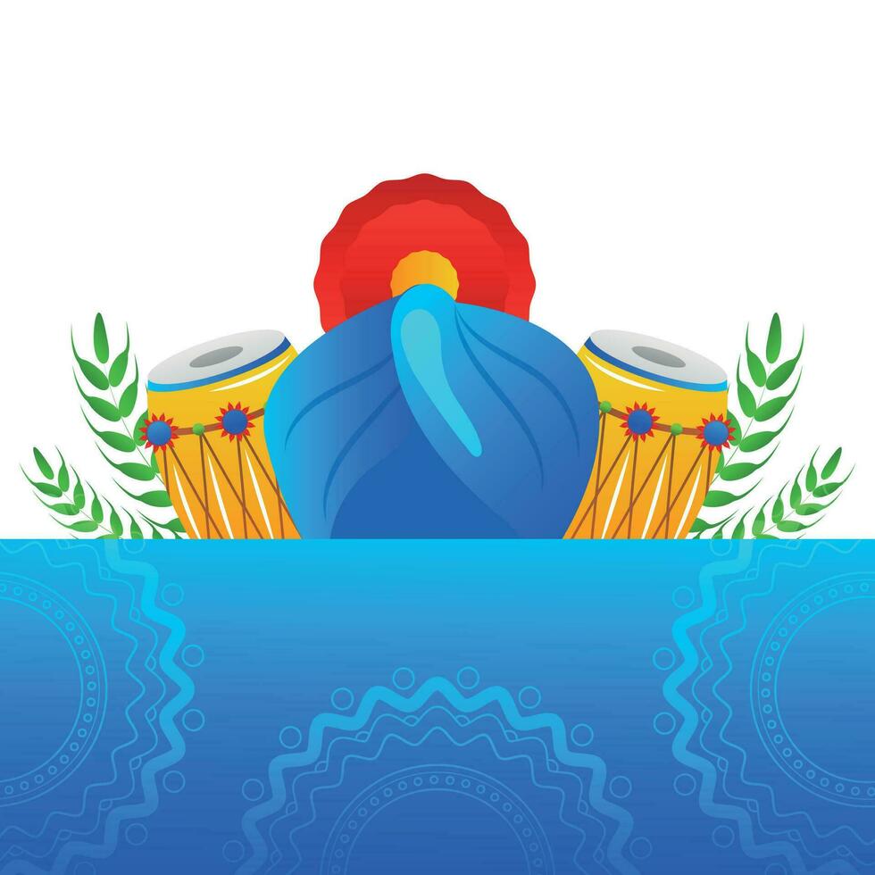 baisakhi indian holiday vector