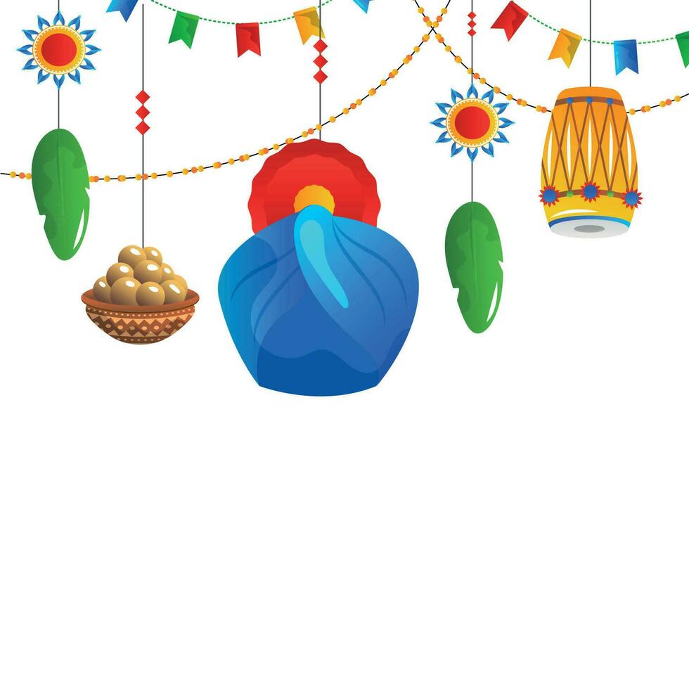 baisakhi indian holiday vector