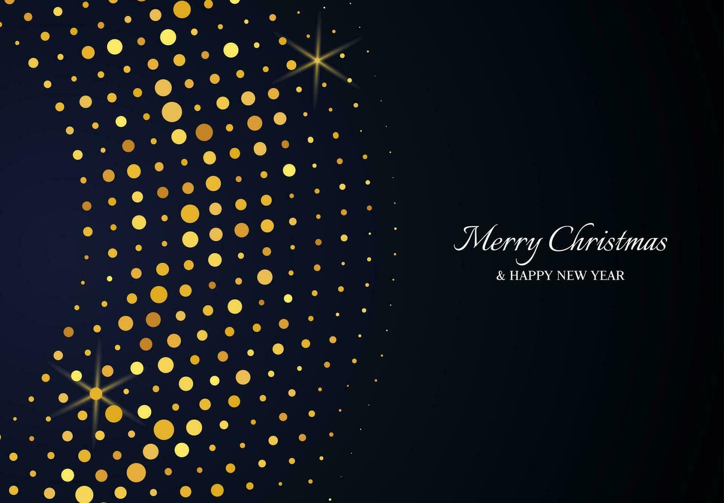 Merry Christmas of gold glitter pattern vector