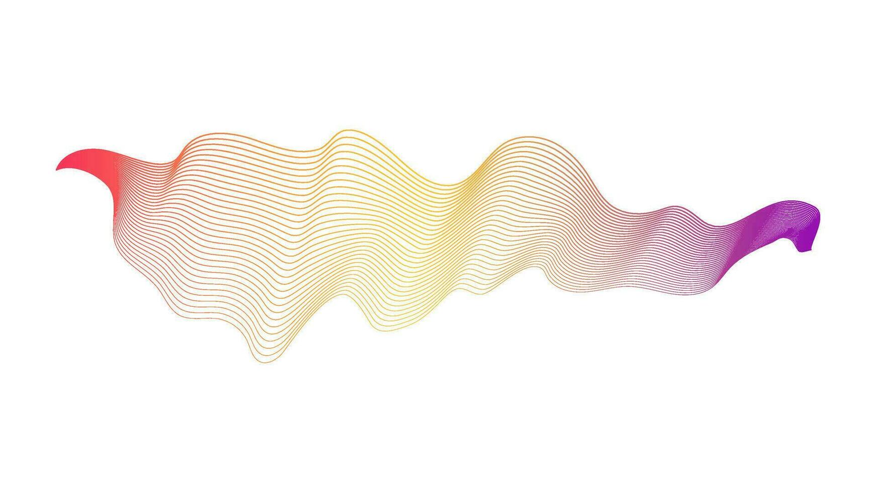 Abstract backdrop with wave gradient lines vector