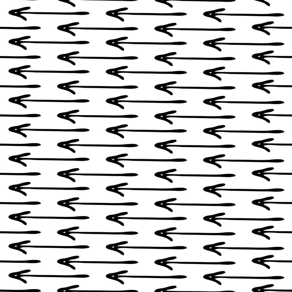 Seamless pattern with doodle arrows vector