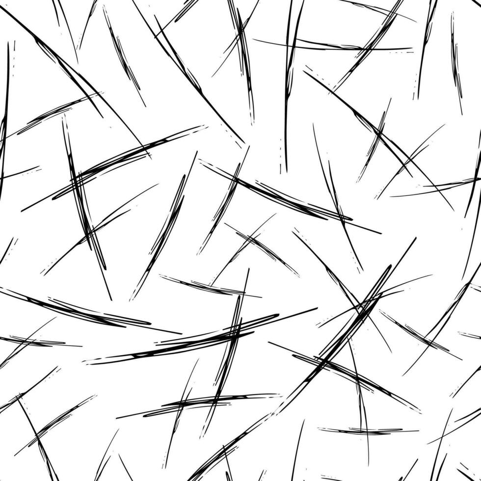 Seamless pattern with black pencil brushstrokes vector