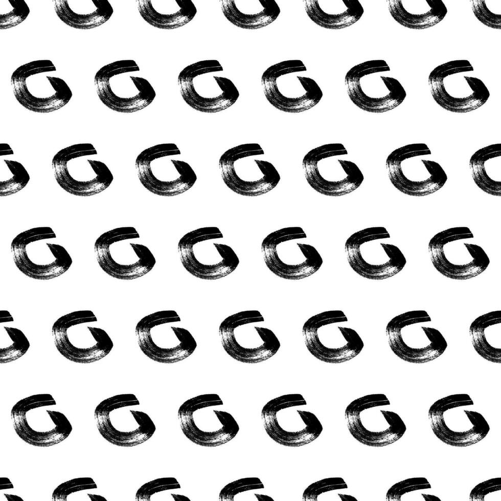 Seamless pattern with sketch circles shape vector