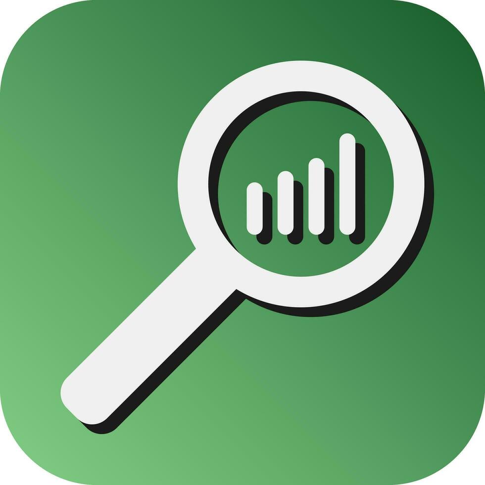 Forecast Analytics Vector Glyph Gradient Background Icon For Personal And Commercial Use.