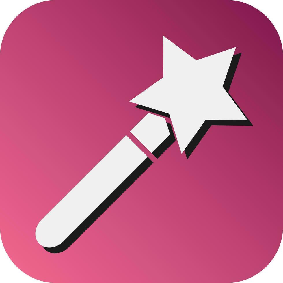Magic Wand Vector Glyph Gradient Background Icon For Personal And Commercial Use.