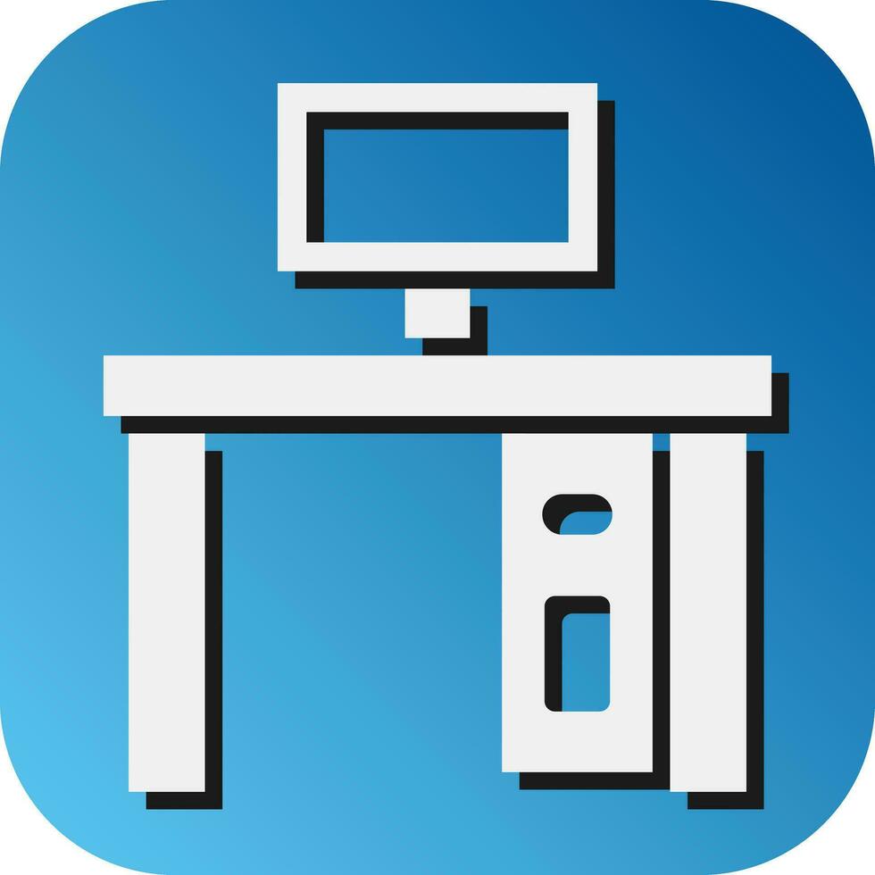 Workspace Vector Glyph Gradient Background Icon For Personal And Commercial Use.