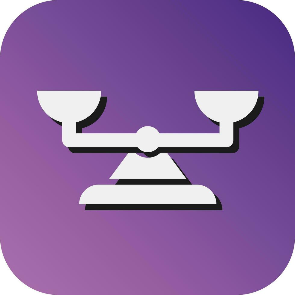 Balance Vector Glyph Gradient Background Icon For Personal And Commercial Use.
