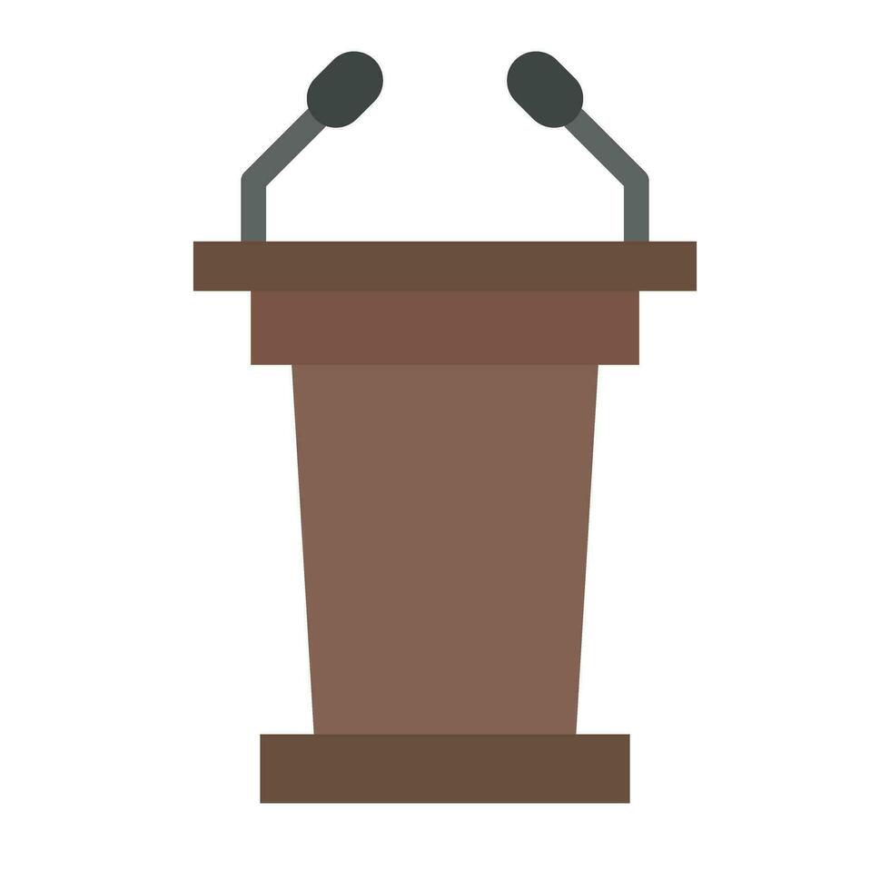 Lectern Vector Flat Icon For Personal And Commercial Use.