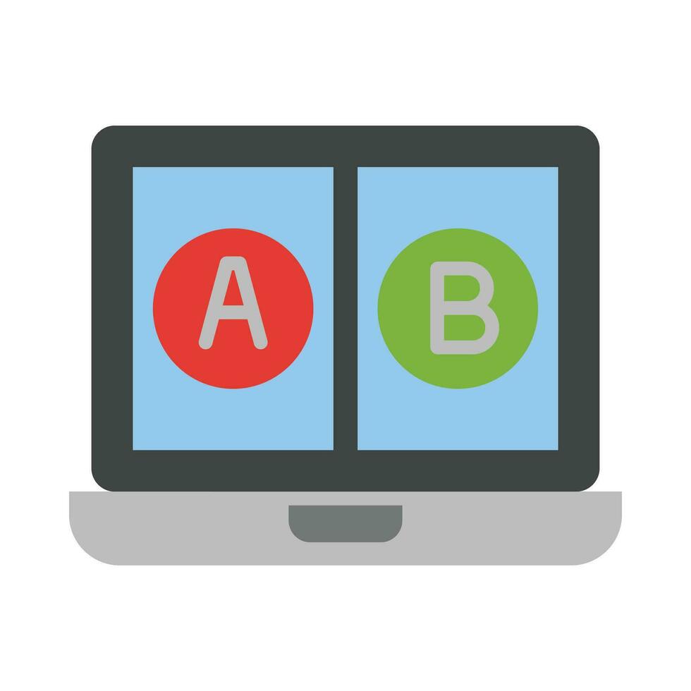 Ab Testing Vector Flat Icon For Personal And Commercial Use.