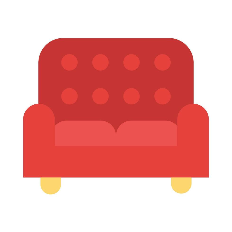 Sofa Vector Flat Icon For Personal And Commercial Use.