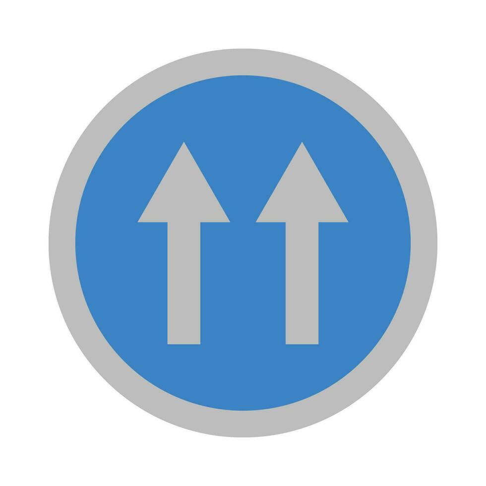 One Way Vector Flat Icon For Personal And Commercial Use.