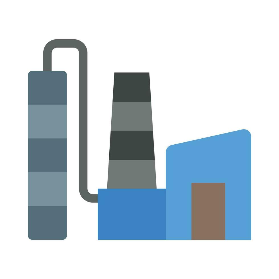 Processing Plant Vector Flat Icon For Personal And Commercial Use.