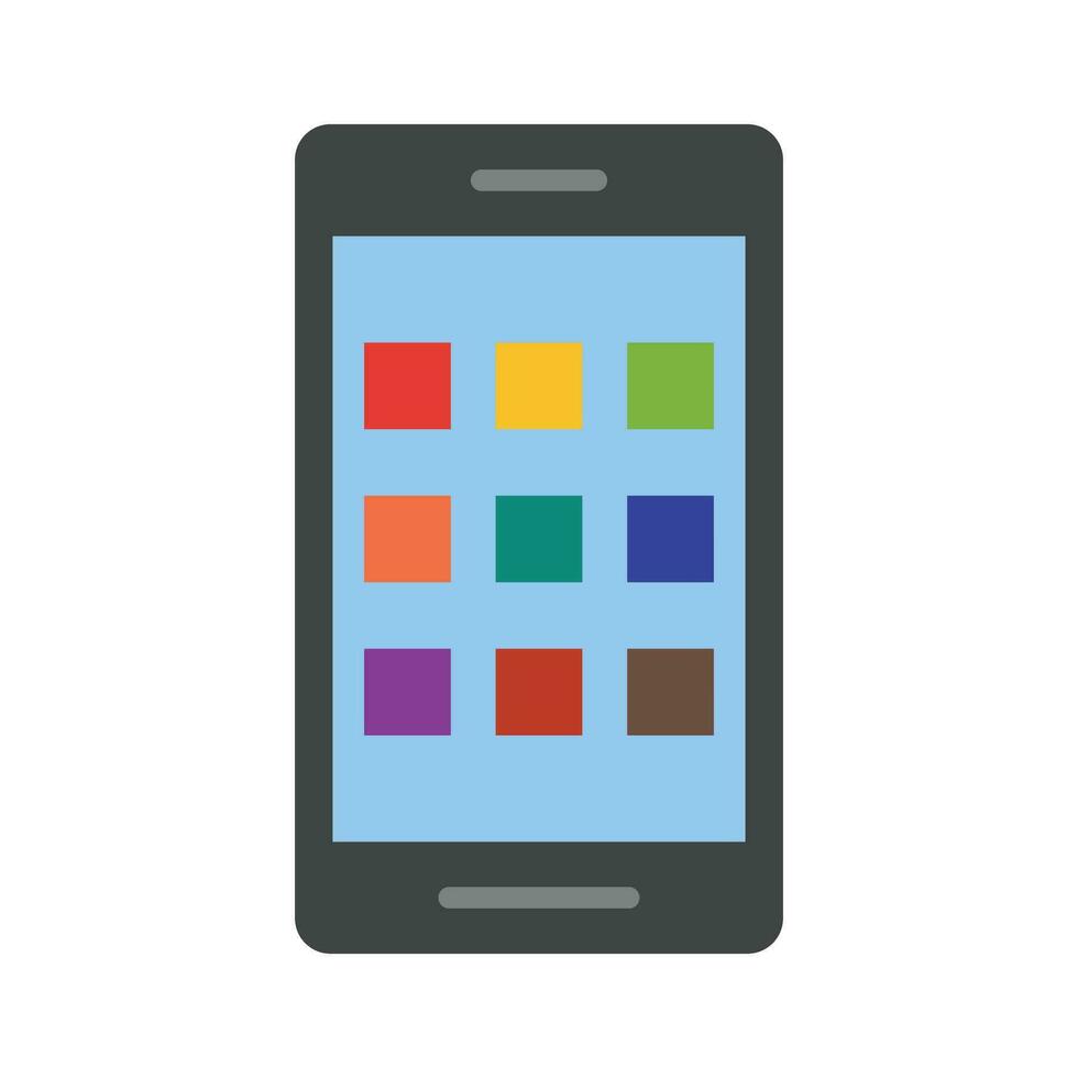 móvil aplicación vector plano icono para personal y comercial usar.