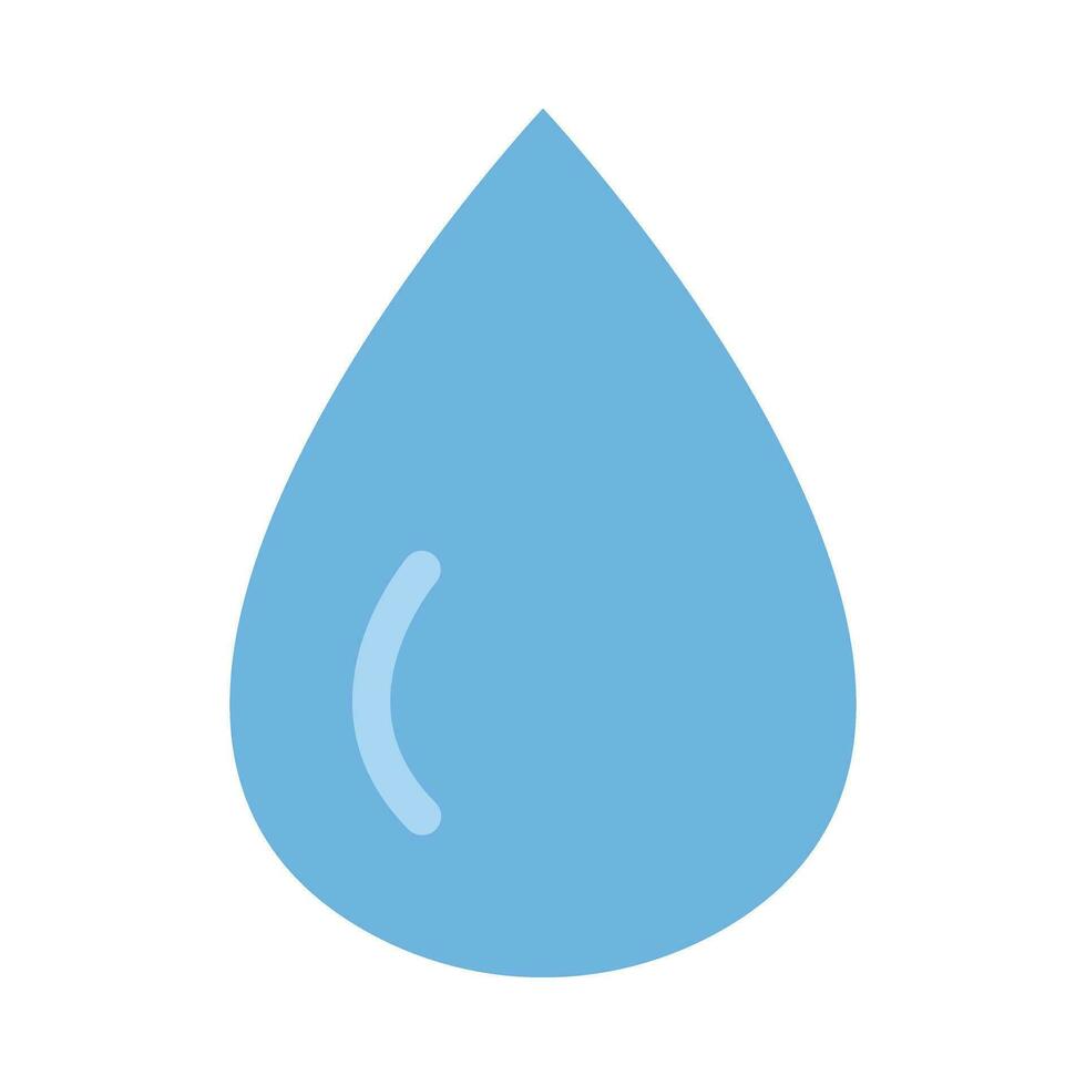 Water Drop Vector Flat Icon For Personal And Commercial Use.