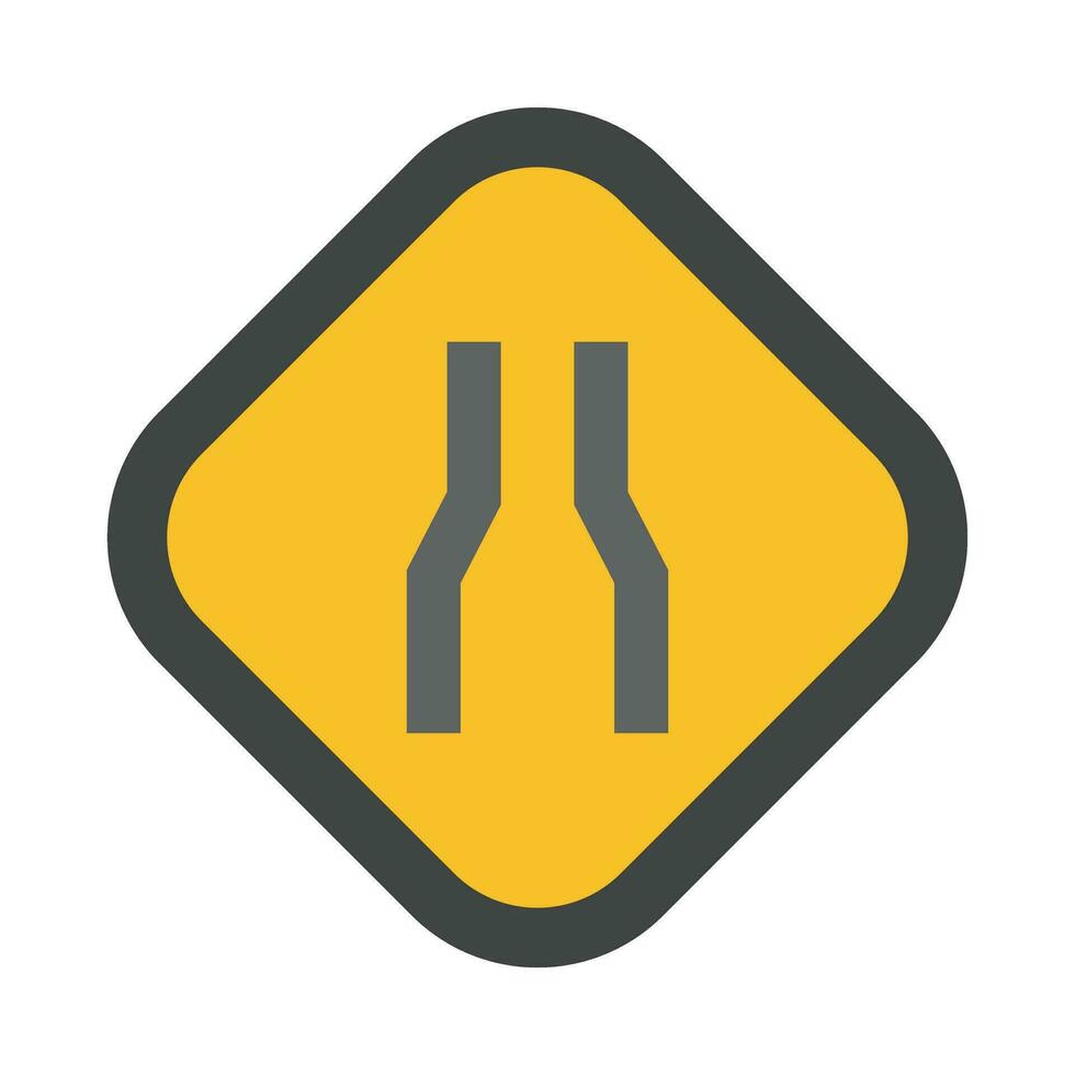 Narrow Road Vector Flat Icon For Personal And Commercial Use.