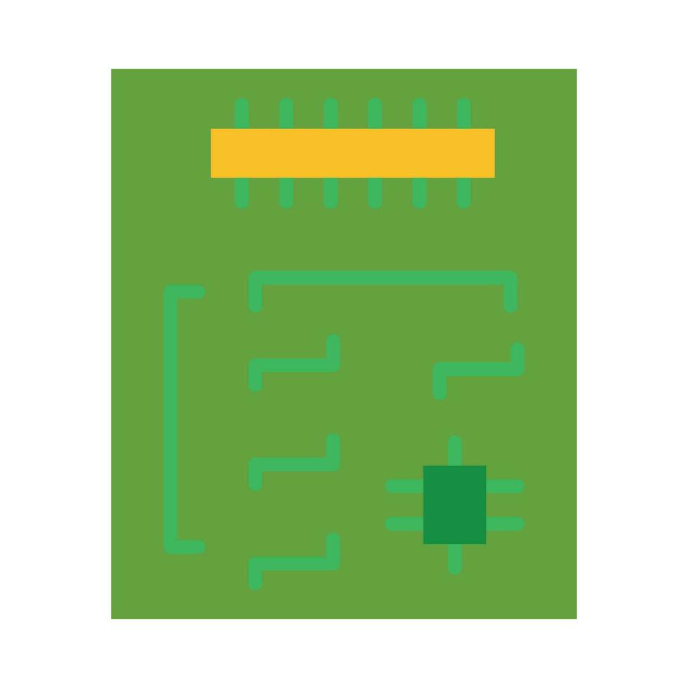 Motherboard Vector Flat Icon For Personal And Commercial Use.