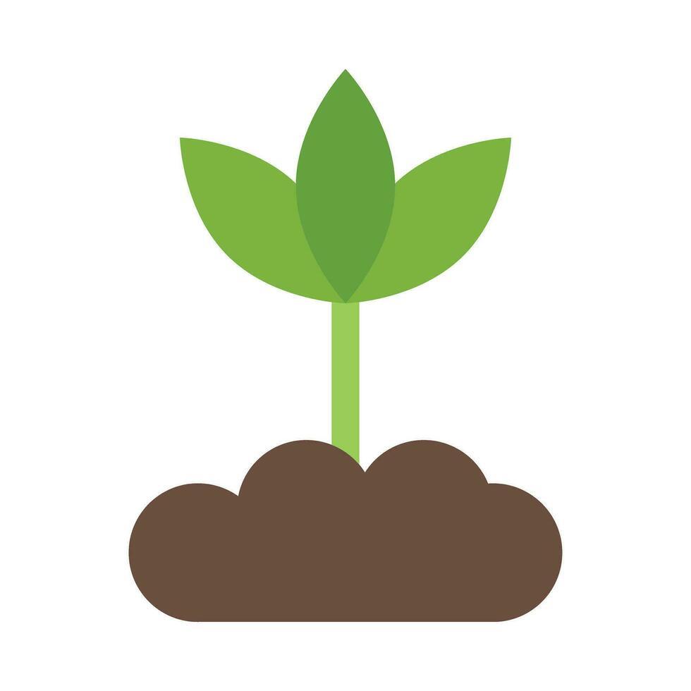 Eco Sprout Vector Flat Icon For Personal And Commercial Use.