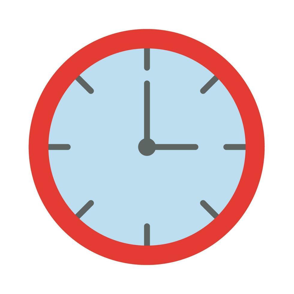 Clock Vector Flat Icon For Personal And Commercial Use.