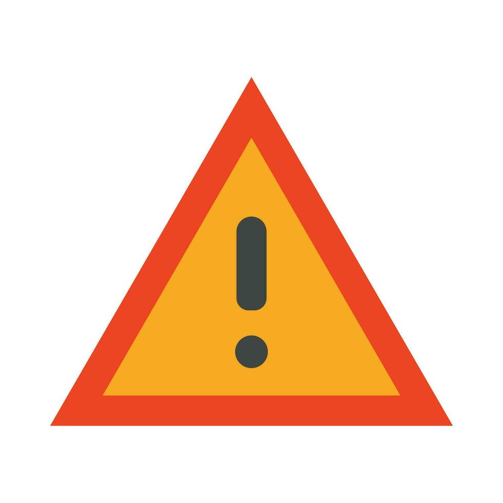Warning Vector Flat Icon For Personal And Commercial Use.