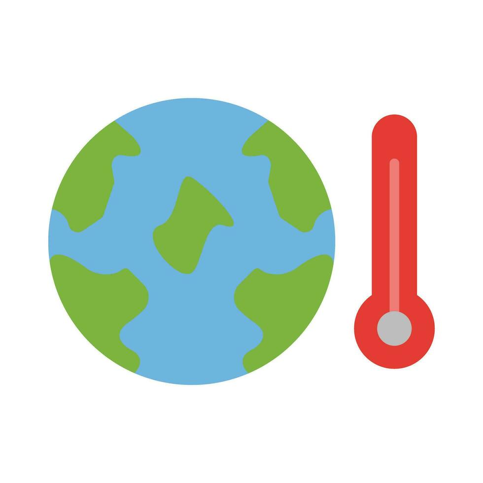 Global Warming Vector Flat Icon For Personal And Commercial Use.