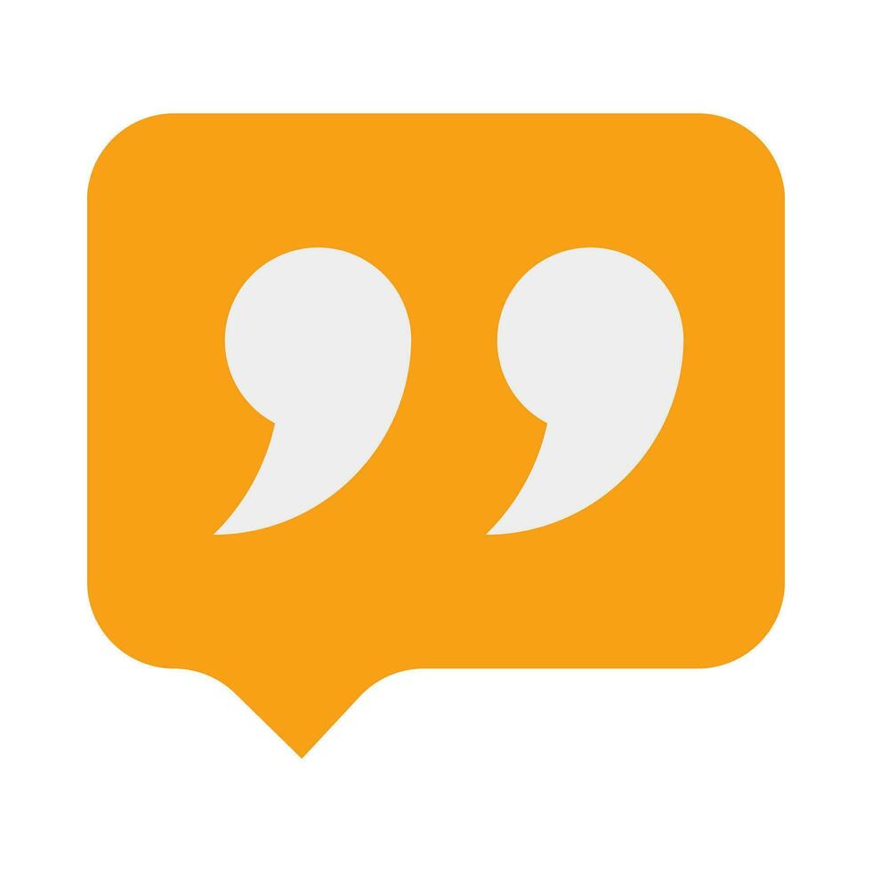 Quotation Vector Flat Icon For Personal And Commercial Use.