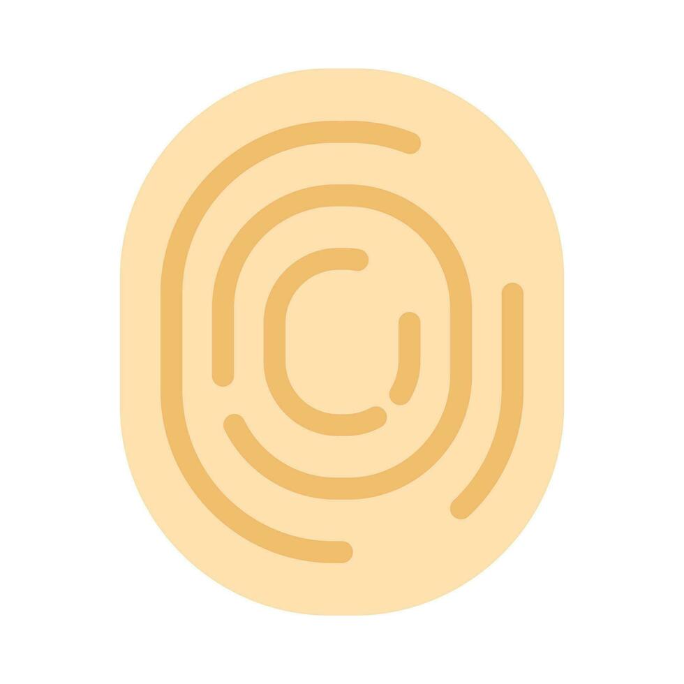 Finger Print Vector Flat Icon For Personal And Commercial Use.